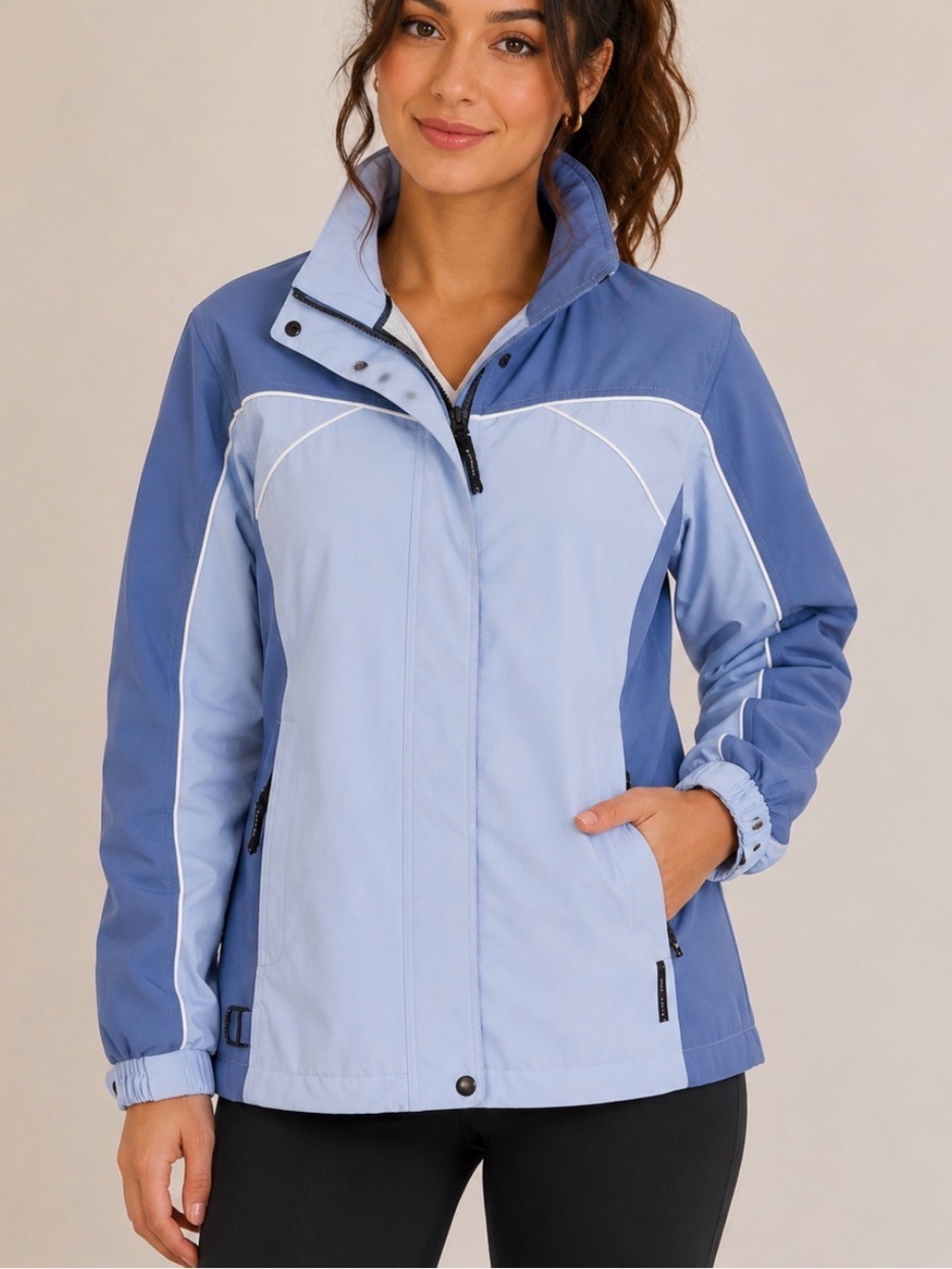 ZeroXposur Purple/Light Blue Women's Waterproof Ski Jacket SZ SM *minor peeling*